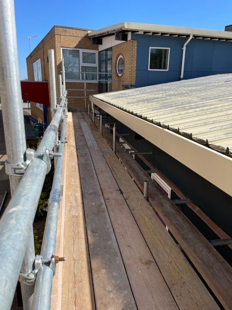 Roof access at a school in Oundle